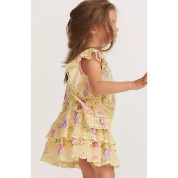 💕LOVESHACKFANCY💕 Billie Skirt ~ Bright Azalea Floral Print Girls 18-24 M NWT - Picture 6 of 15